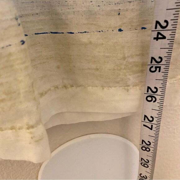 ROAD mens Cotton linen blend Short Sleeve button up Shirt coastal beachy -M - Picture 8 of 9